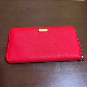 Kate Spade Newbury Lane DynastyRed Wallet WLRU1498